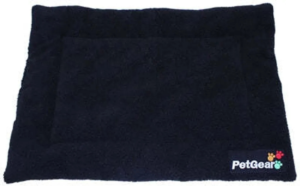 Petgear Tappetino per Cani Nero - Morbido Materassino Gabbia e Auto