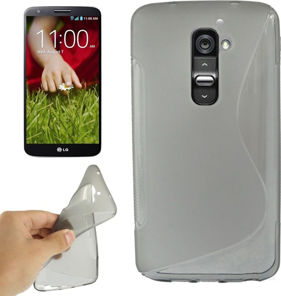 Handyhülle Schutz TPU für Handy LG Optimus G2 grau