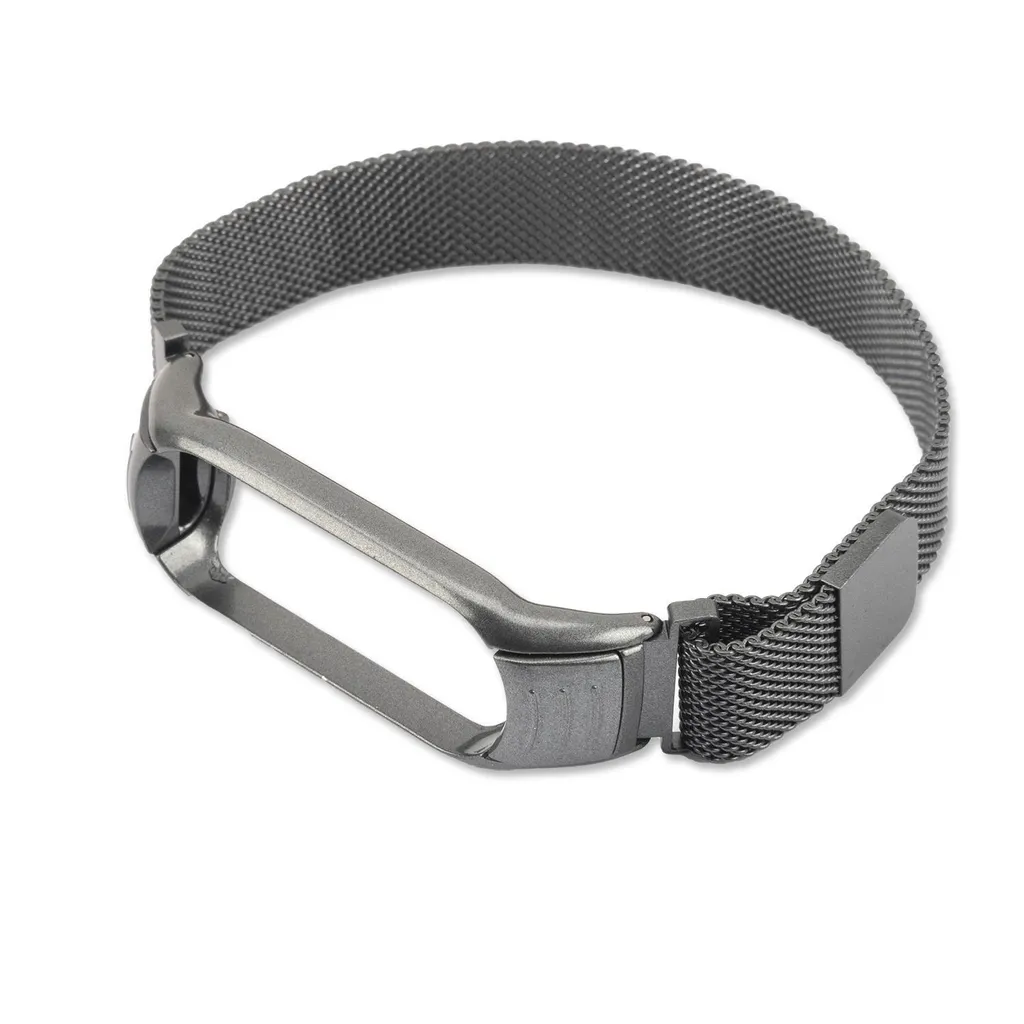 Bracelet de Rechange en Acier Inoxydable pour Xiaomi Mi Band 4 et 3