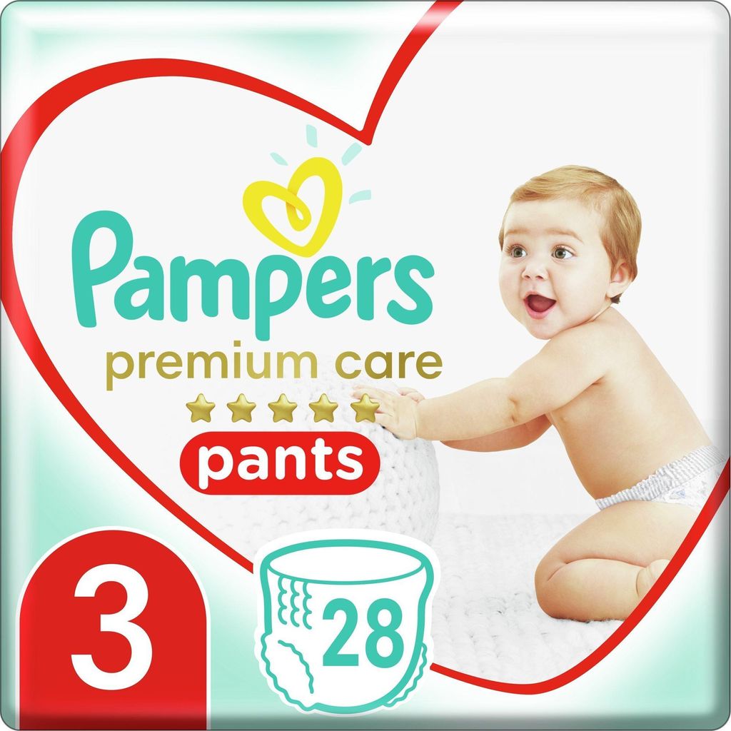PAMPERS Premium Pants Carry Pack vel. 3 (28 ks)
