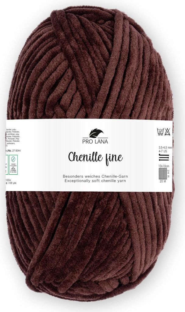 Pro Lana Chenille fine 50 g/100 m 100% Polyester dünnes, Produktbild 