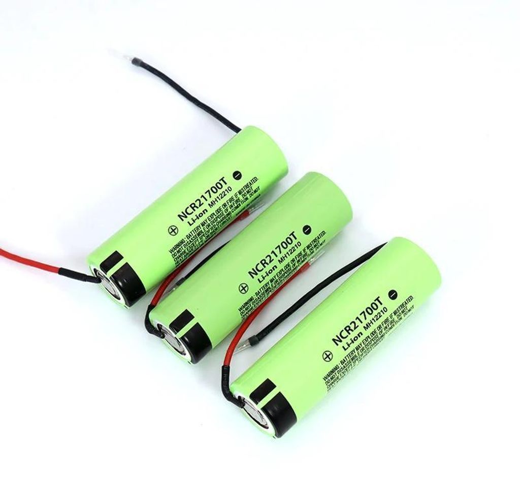 Lithium-Ionen-Akku NCR21700T - 21700 Hochstromzelle - 3,7V 4800mAh 15A - Wiederaufladbar - Heimspeicher DIY - 3er Pack