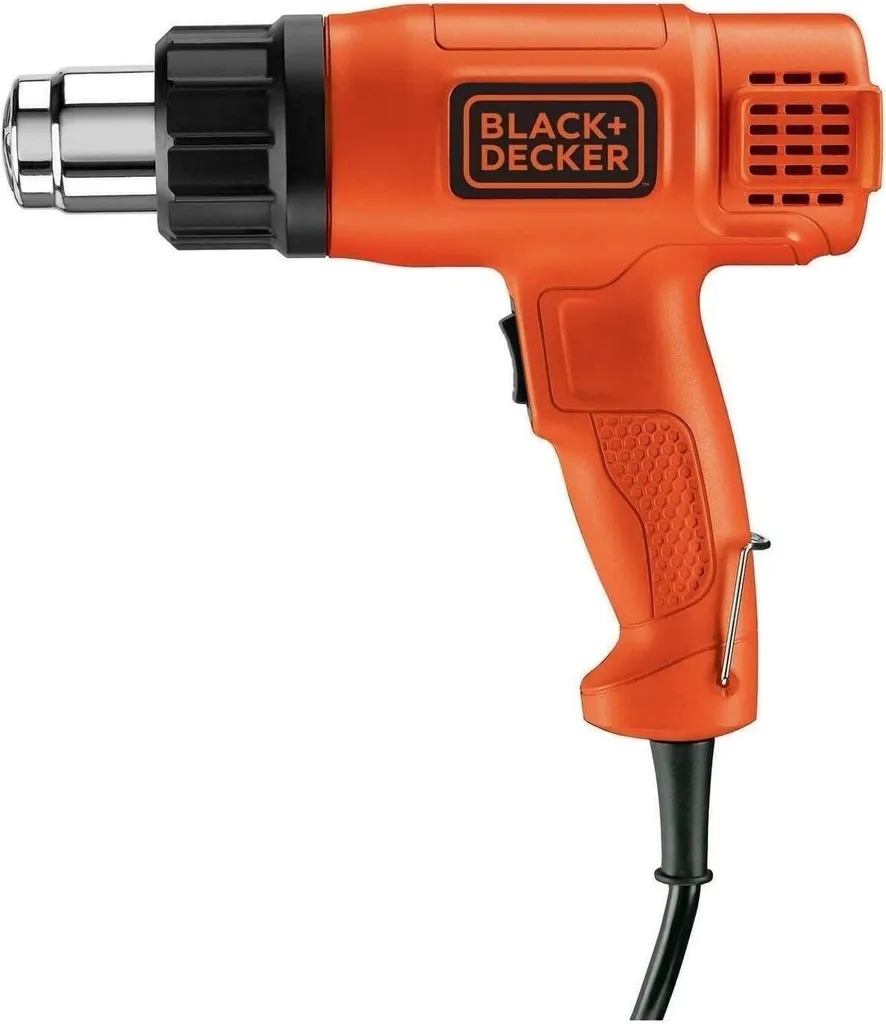 Black & Decker KX1650-QS pistola a caldo 740 l/min 600 °C 1750 W Nero, Arancione