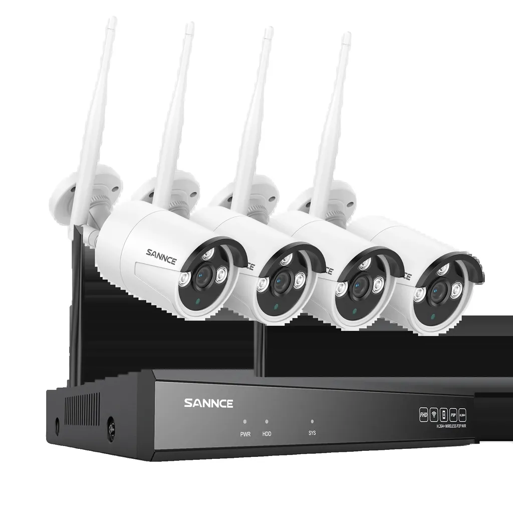 Kit Vidéosurveillance NVR 8CH avec 4 Caméras 5MP et Disque Dur 1To