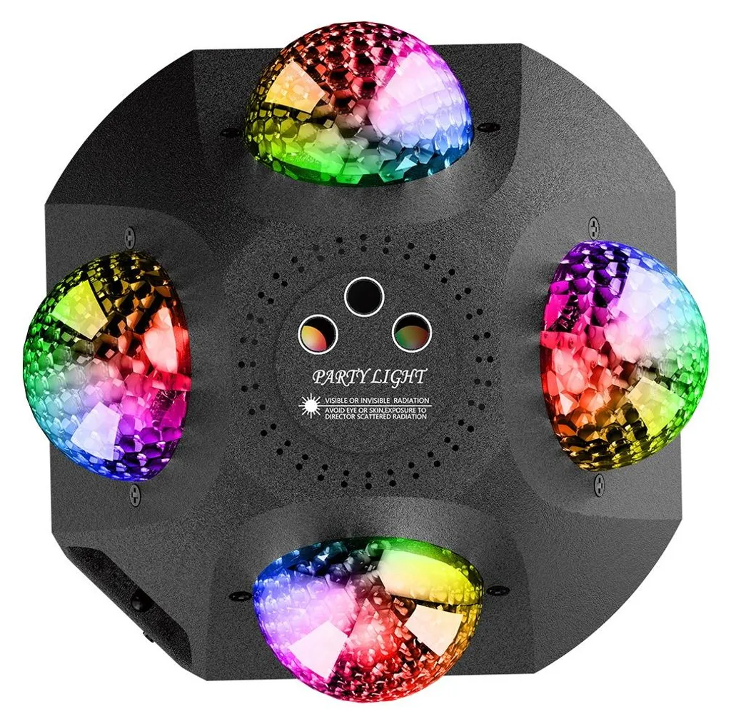 Projecteur LED RGB rotatif 360 en ABS compact 20cm avec connexion USB-C