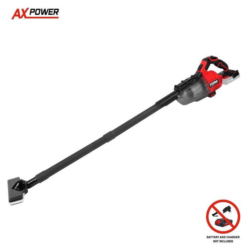 FERM – AX-POWER – Akku-Stielstaubsauger – 20V – ohne Akku & Produktbild 
