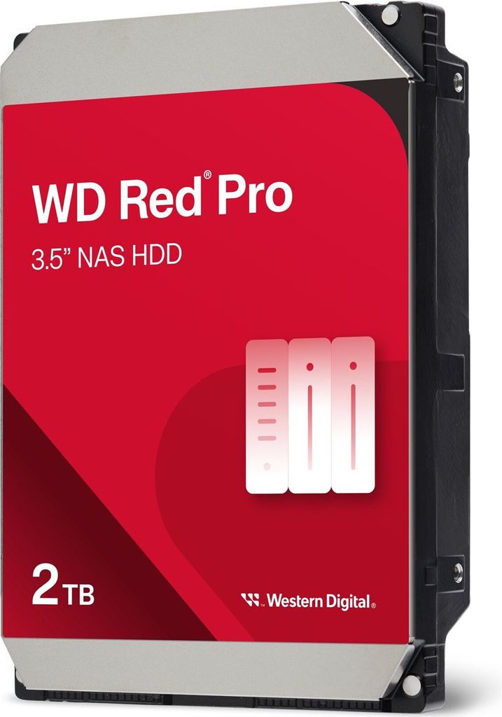 Western Digital HDD Red Pro 2TB 3.5 SATA 6GB/s 64MB Immagine del prodotto 