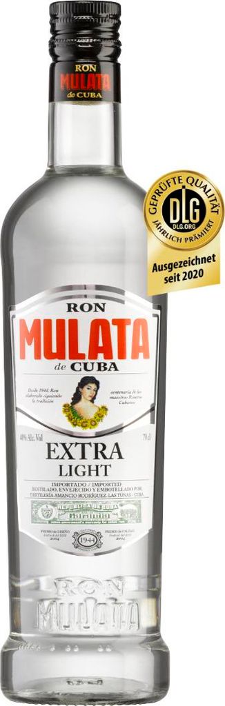 Ron Mulata de Cuba Extra Light 40% obj. 0,7l Obrázek produktu 