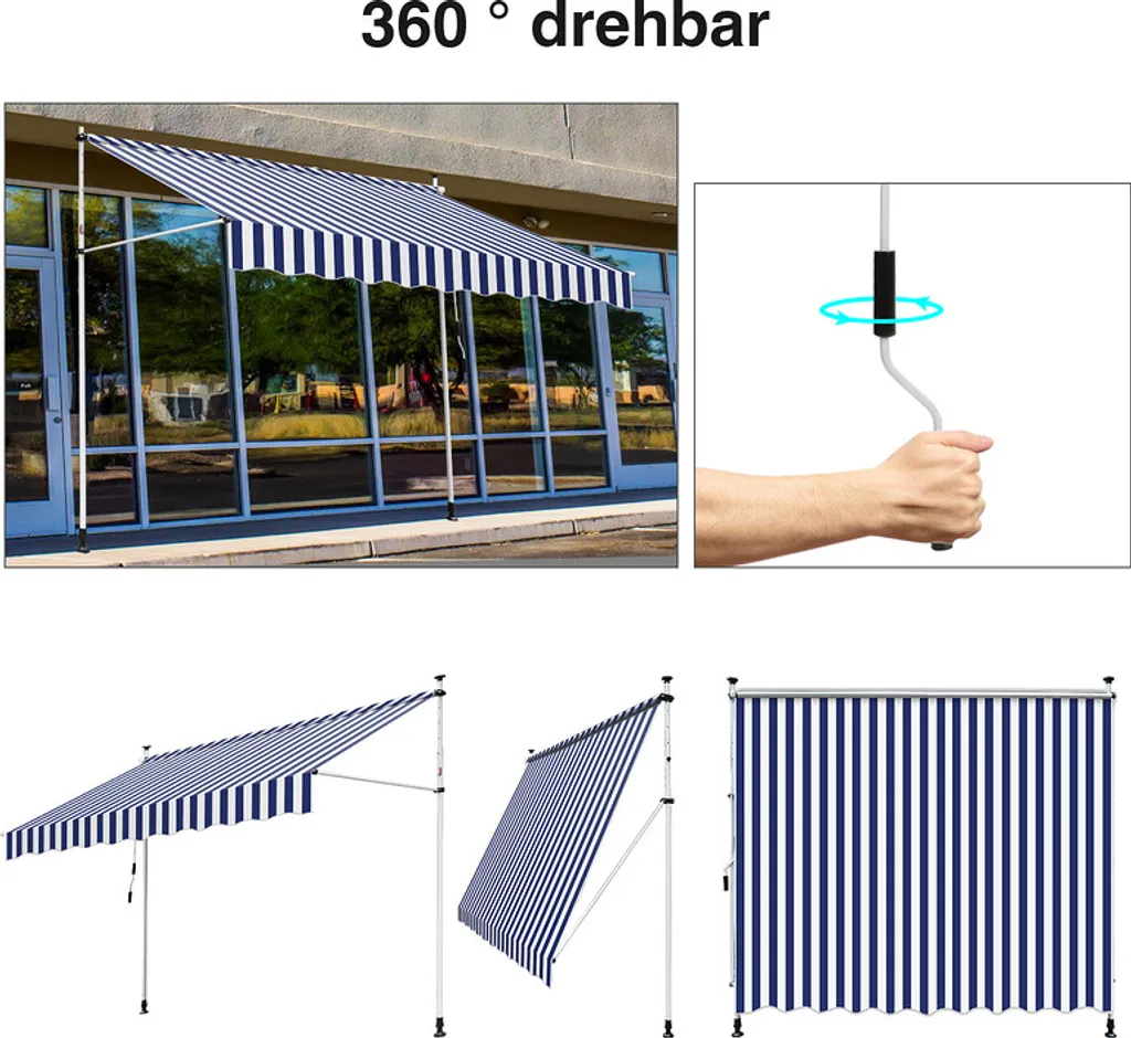 Offerta SWANEW: Tenda da Sole 3,5m Retrattile - Stock Limitato - 6