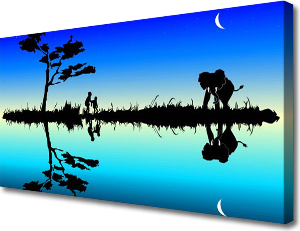 Tulup Leinwand-Bilder 100x50 Wandbild Canvas Kunstdruck Abstrakt Kunst