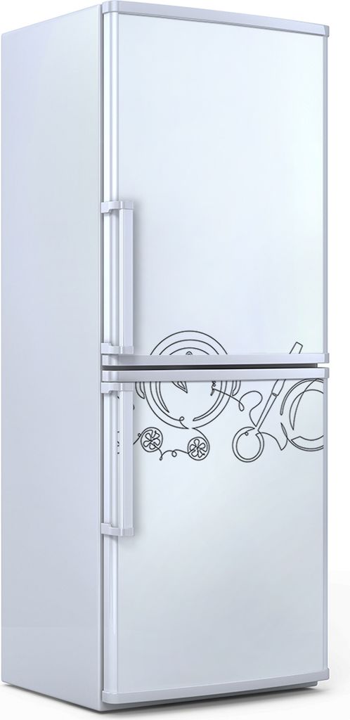 Kühlschrankdekoration 60x180 cm Aufkleber auf dem Kühlschrank - Küchenutensilien