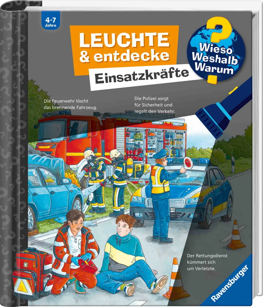 Livre Lampe de Poche Einsatzkräfte Ravensburger pour Enfant Curieux