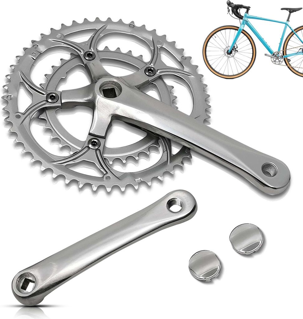 Tretkurbel 42 / 52 Zahn 2-Fach Racing Crank Aluminium Produktbild 
