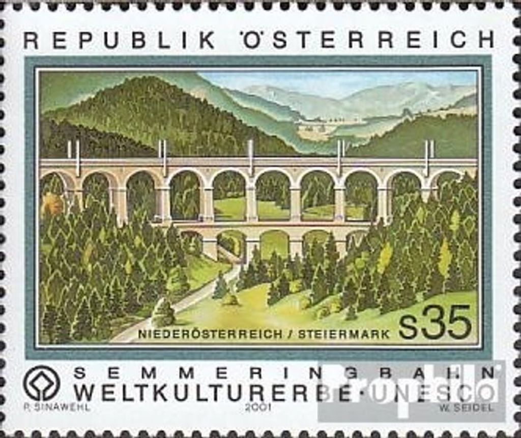 Briefmarken Österreich 2001 Mi 2348 (kompl.Ausg.) gestempelt Kulturerbe
