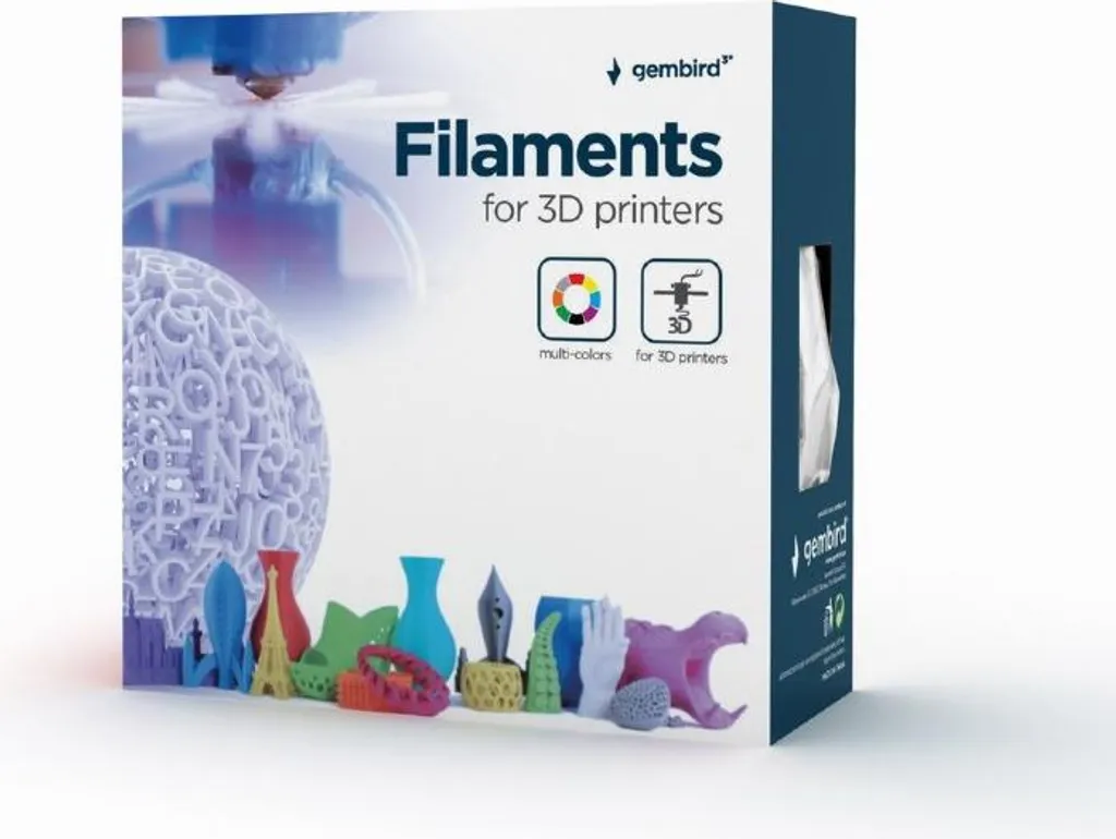 Gembird 3DP-PLA1.75-01-PR Filamento PLA Viola per Design Unico - 3