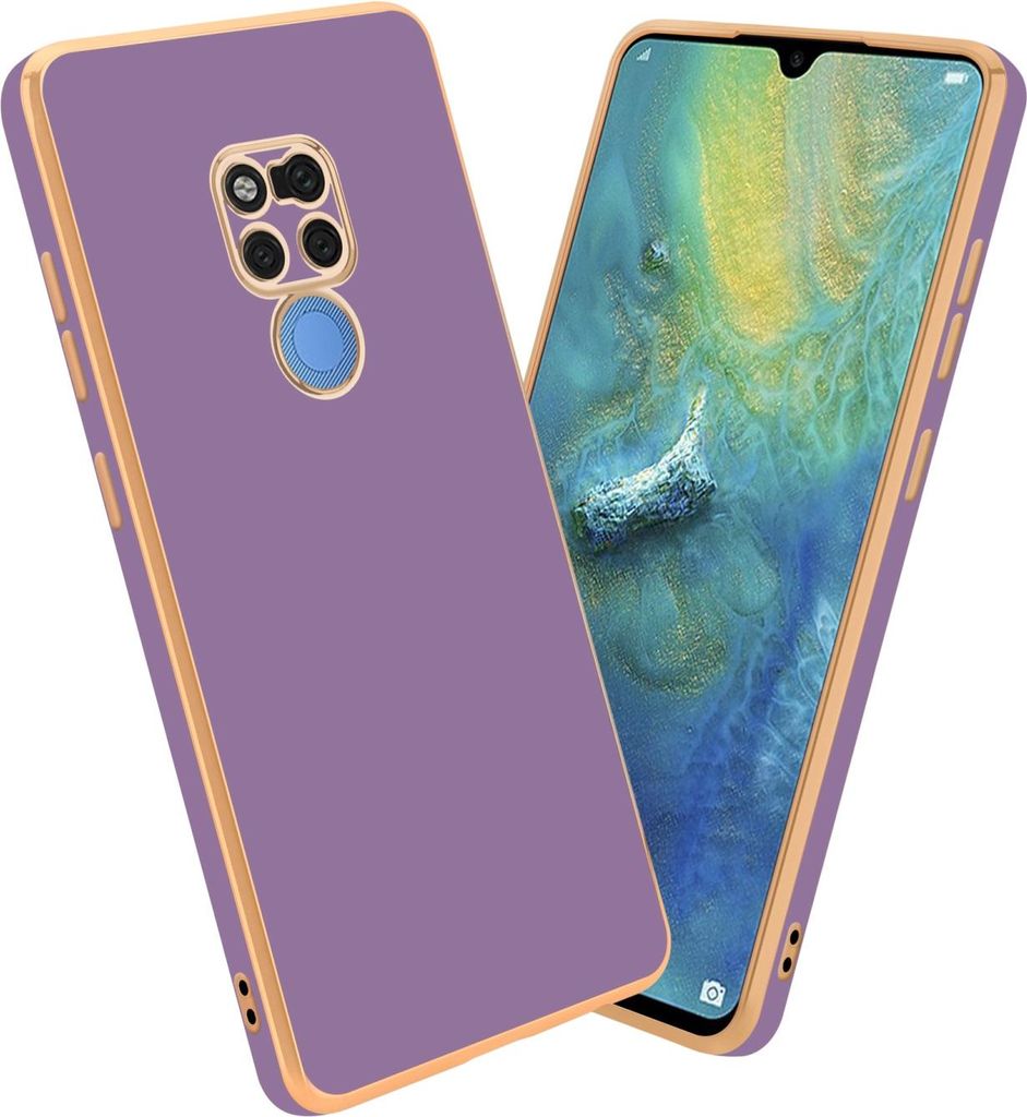 Cadorabo Schutzhülle für Huawei MATE 20 Hülle in Lila Handyhülle TPU Silikon Kameraschutz Etui Case