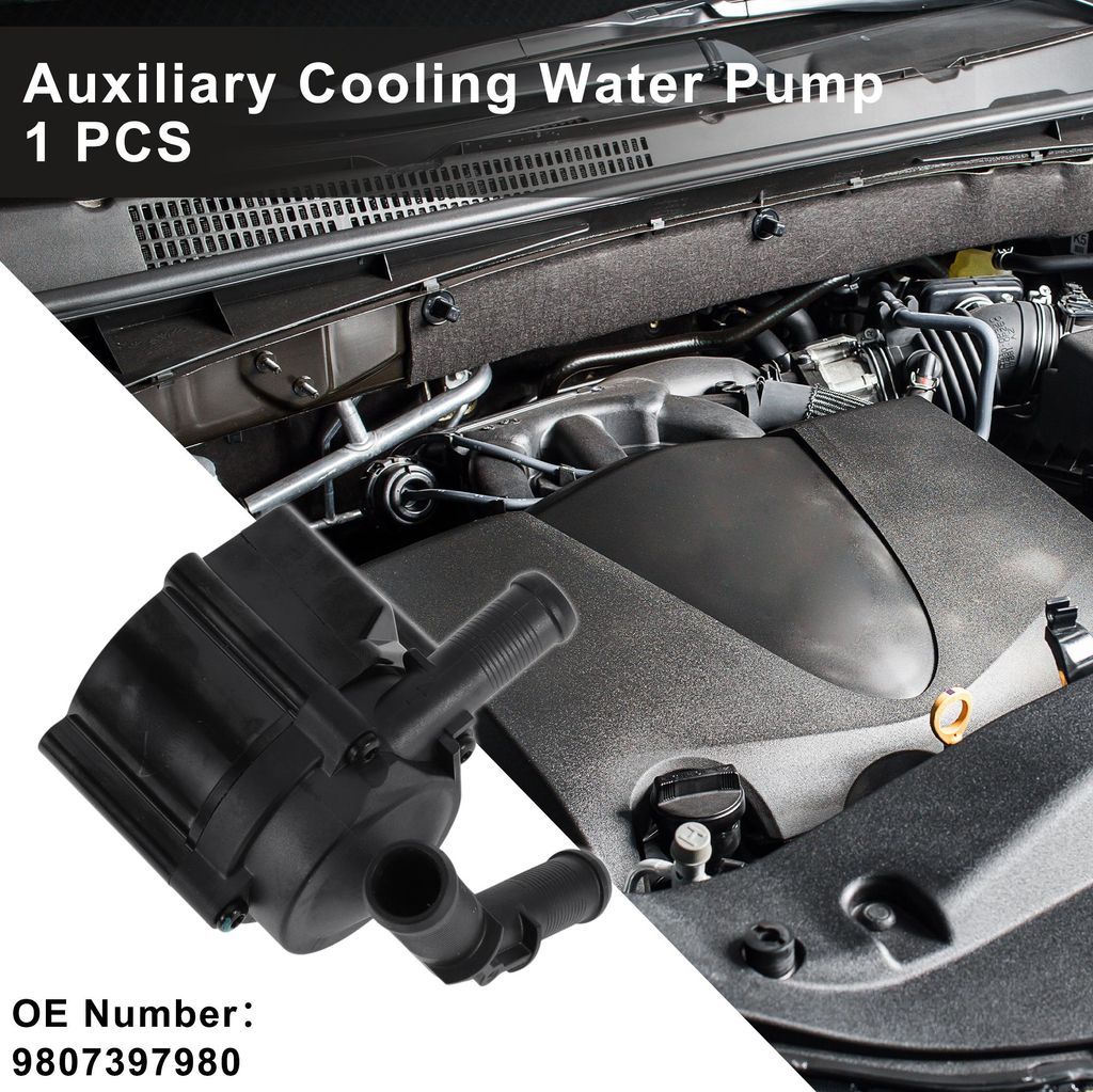 Hilfskühlwasserpumpe Für Peugeot 2008 1.2 PureTech 2013-2019 No.9807397980 Auto Hilfskühlmittelpumpe 1 Stk