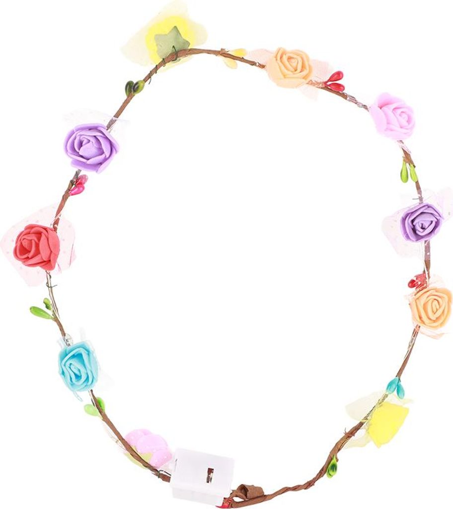 Lichterkranz Lichterkette Haarband Frisur Brautgirlande Prinzessin Kind Spiele Plüschtier