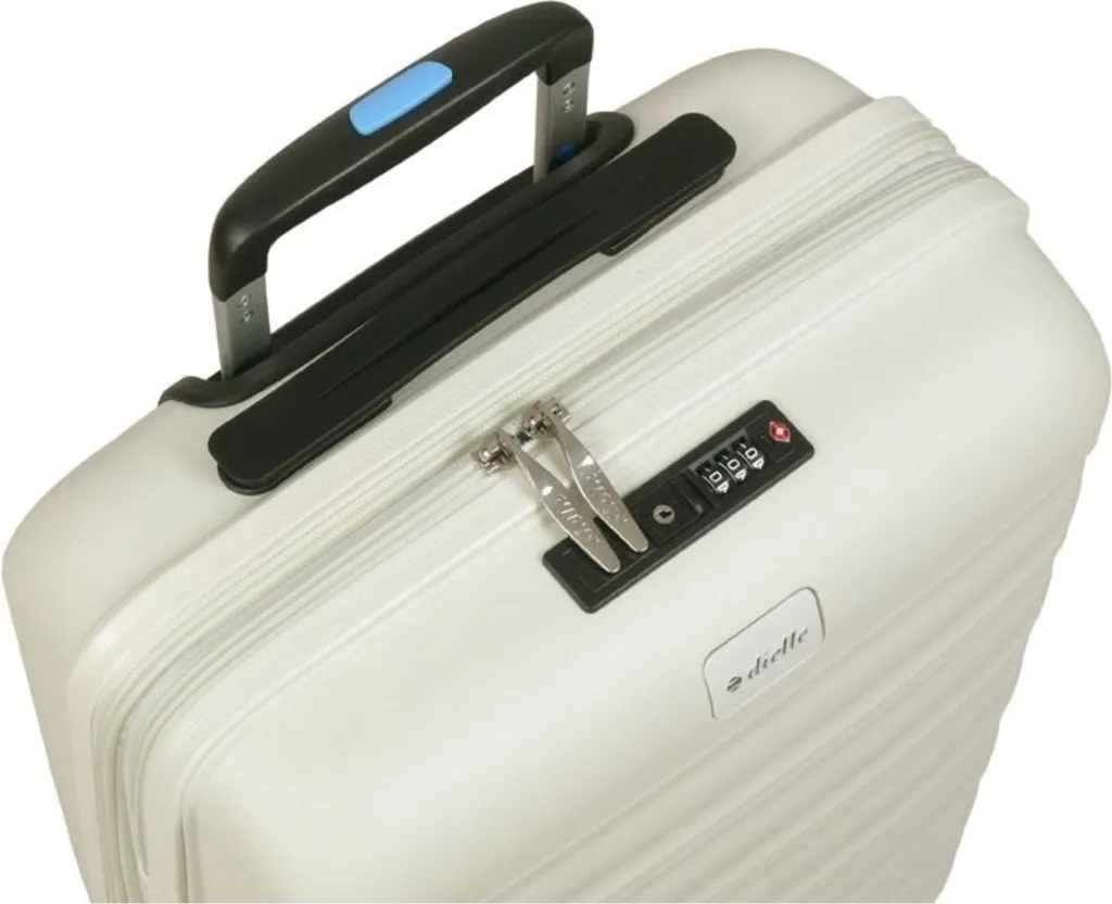 Valise cabine Dielle 10050BI rigide avec 4 roues multidirectionnelles