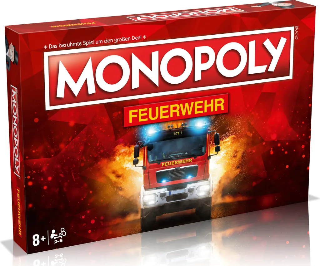 Jeu de Société Monopoly Sapeurs-Pompiers - Version Collector Allemande