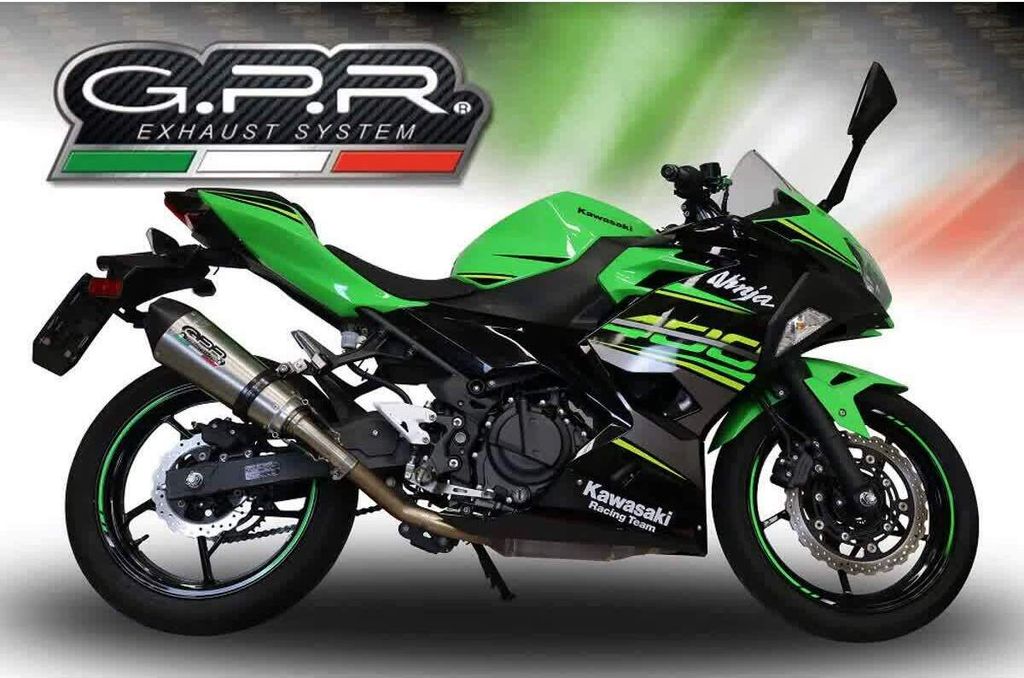 GPR Vollauspuff gpe Jubiläums-Racing aus Titan für Kawasaki Ninja 400