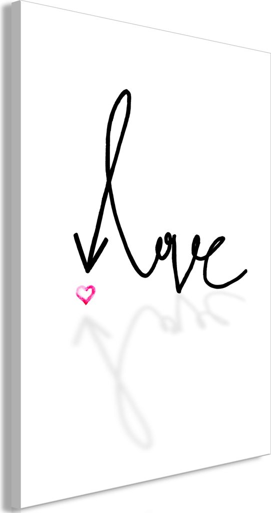 Vlies Leinwandbild - This is Love (1 Part) Vertical 40x60 cm Text m-A-0927-b-a