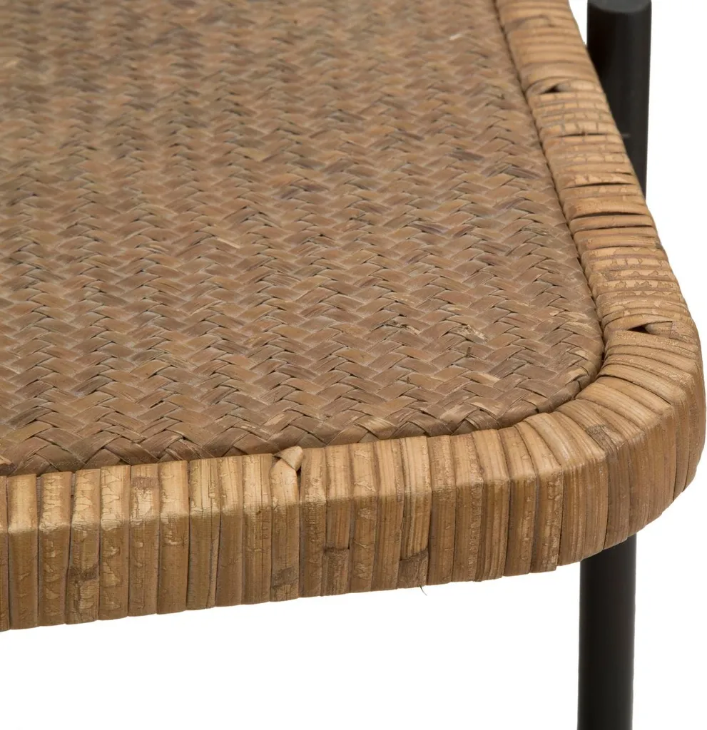 Table basse rectangulaire Cebu bicolore pour salon moderne - 5