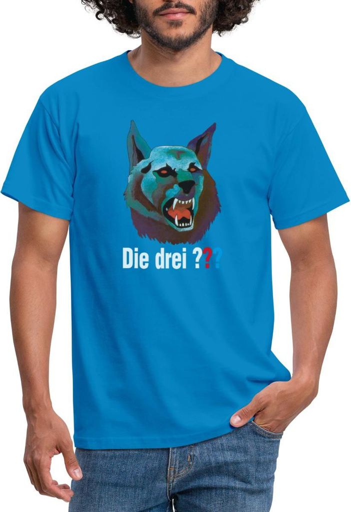 Spreadshirt Die Drei Fragezeichen Der Karpatenhund Männer T-Shirt, M, Royalblau