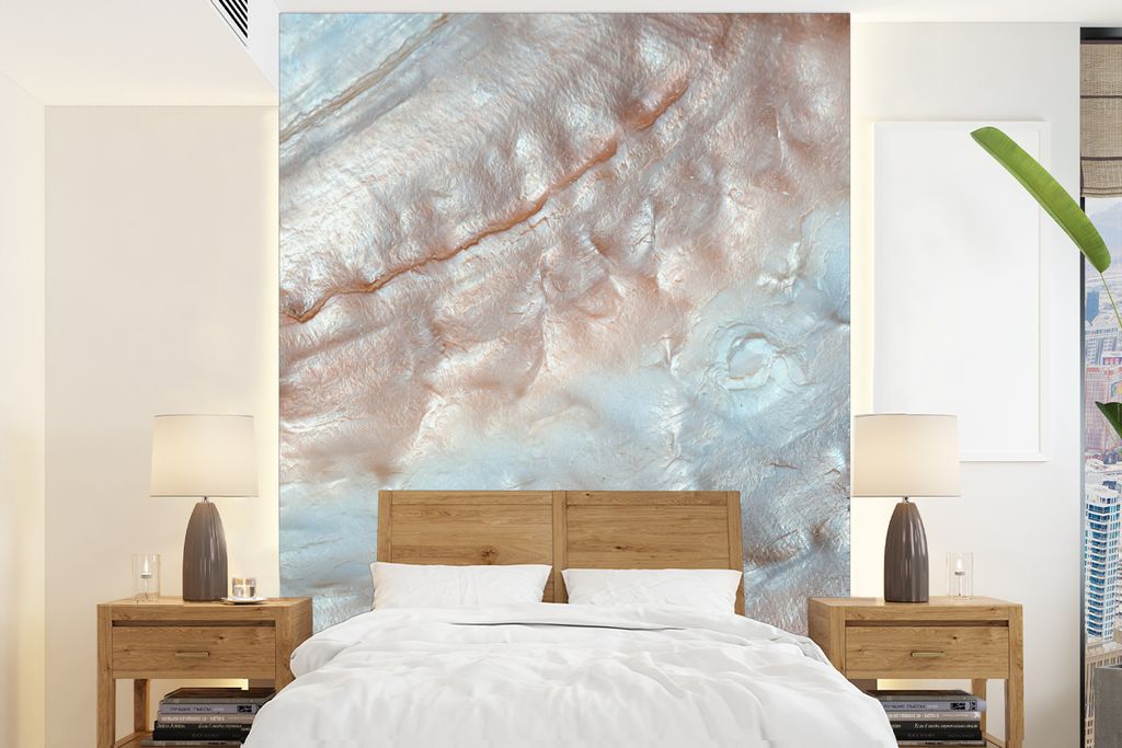 MuchoWow Fototapete für Wohnzimmer oder Schlafzimmer Wandtapete Vinyl Motivtapete Muscheln - Abstrakt - Natur - 190x260 cm - Papiertapete