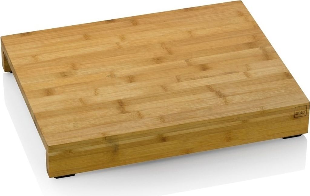 KELA Schneidebrett mit Schubladen KENINA Bambus 46 x 36 x 7 cm KL-12553