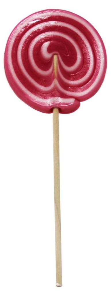 Spiral Lolly Girl rosa weiß großer Lutscher mit Produktbild 