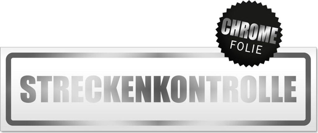 Streckenkontrolle Magnetschild Schild magnetisch