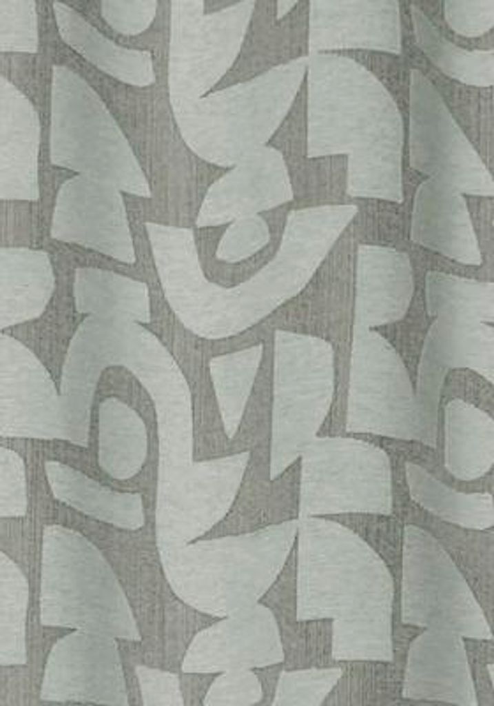 Vorhang mit Universalband Chenille grafisch grün 245x135 cm