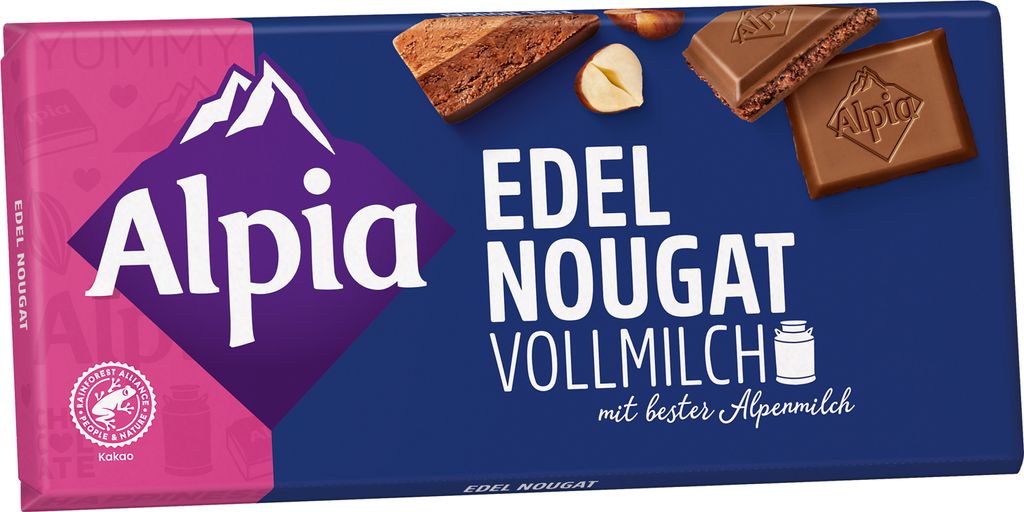 Alpia Edel Nougat Vollmilch 100g Produktbild 