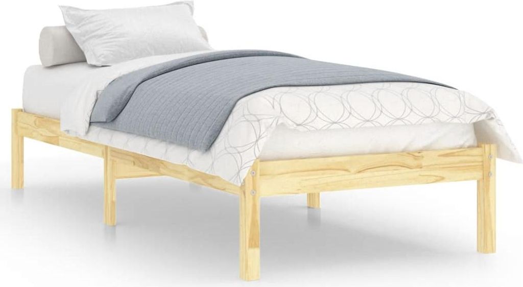 vidaXL Massivholzbett 90x190 cm