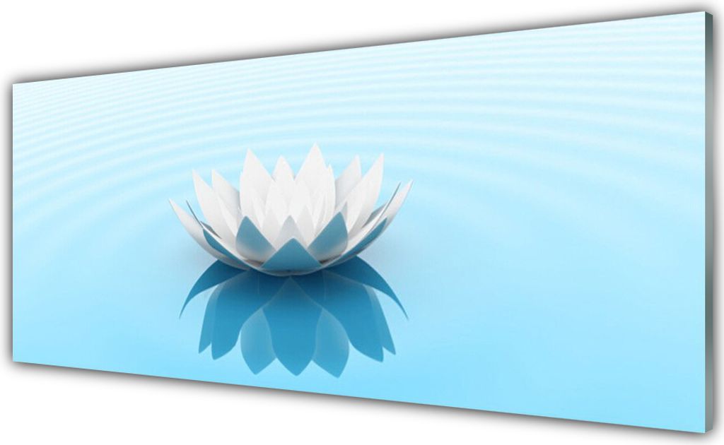 Küchenrückwand aus Glas 125x50cm Spritzschutz Blume Pflanzen