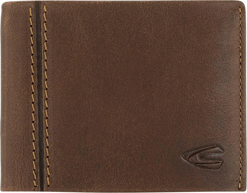 Portefeuille Cuir Camel Active Bilbao Marron Cognac Organiseur Robuste