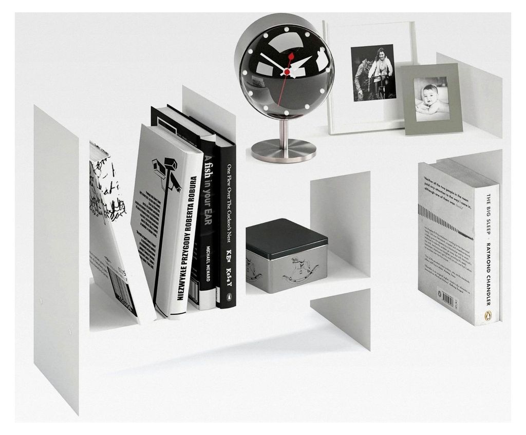 Tischregal Schreibtisch Aufsatzregal - Kleines Regal, Stehendes Küchenregal für Arbeitsplatte, Desktop Bücherregal Weiß | Shelf K 51-97 х 20 ...