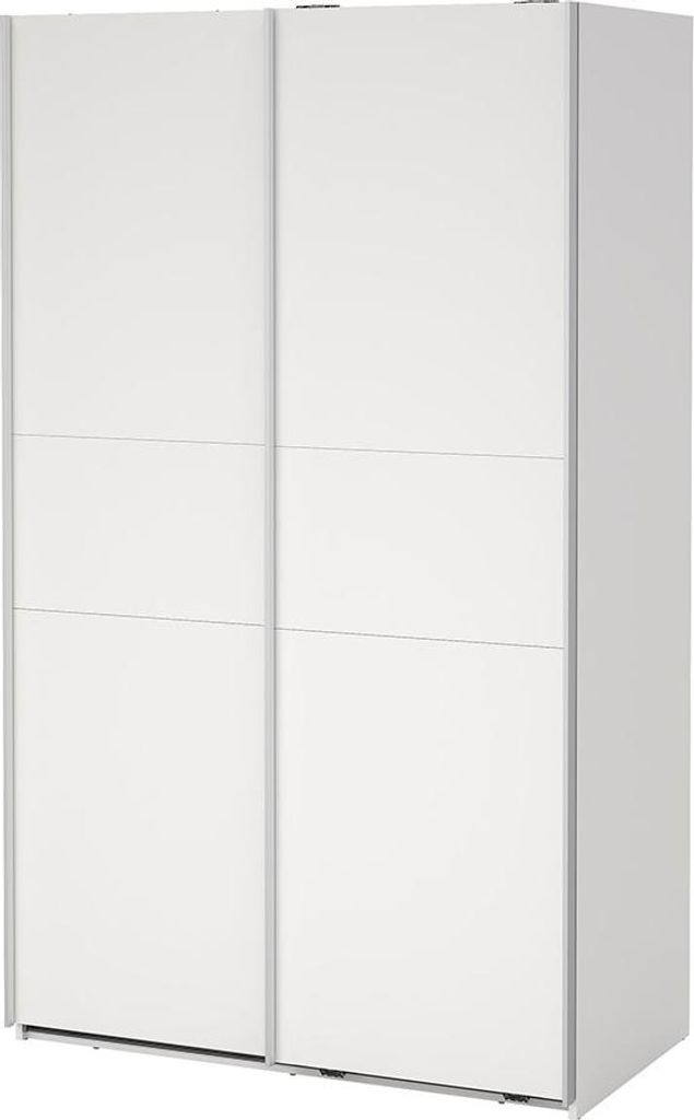 Como Schiebetürenschrank 2 Türen 120x200cm weiß.