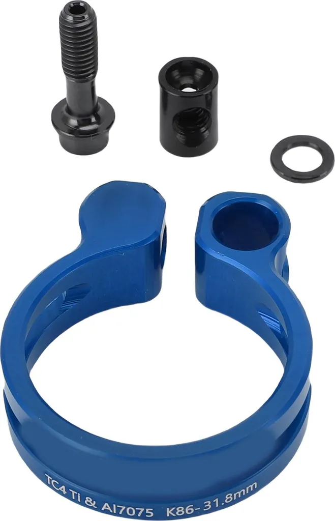 Collier de selle de vélo 31,8 mm en alliage aluminium bleu robuste