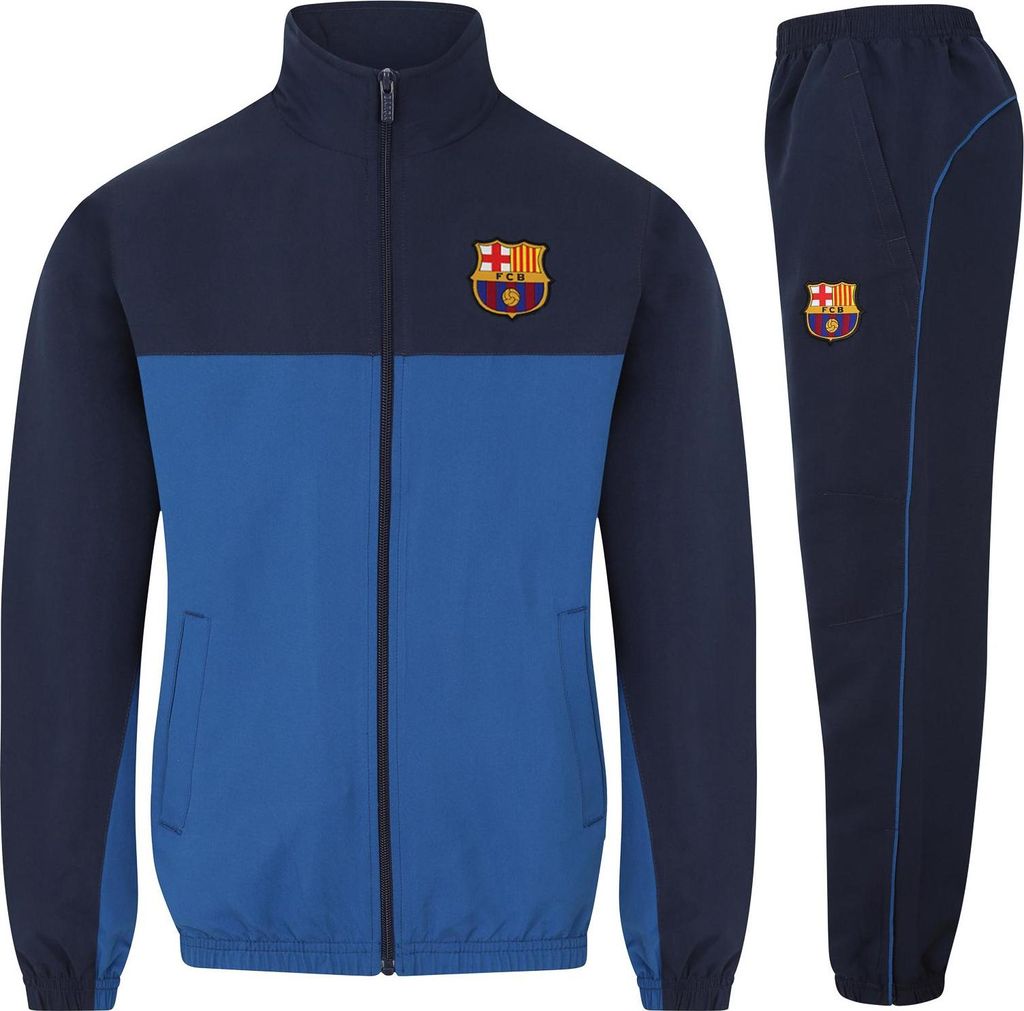 FC Barcelona - Trainingsanzug für Jungen, Zweifarbig GF1043 (134) (Marine)