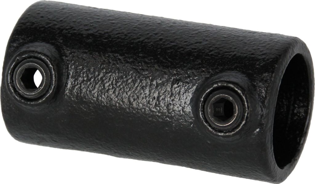 Rohrverbinder Verlängerungsstück schwarz 1 1/2" (48,3 mm), außen AVERDE
