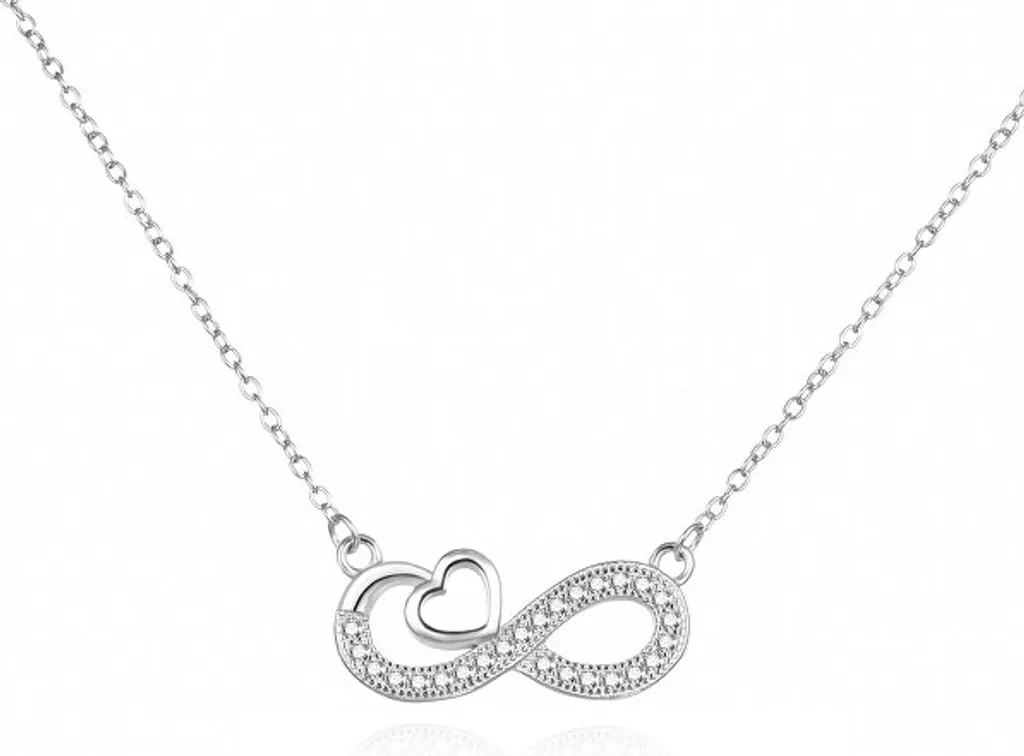 Simbolo Amore Eterno: Collana Infinity Love AGS1573/47 Argento 925