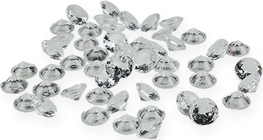 Elegante Deko Diamanten aus Acryl für Hochzeit und Bastelideen, 170 Stück