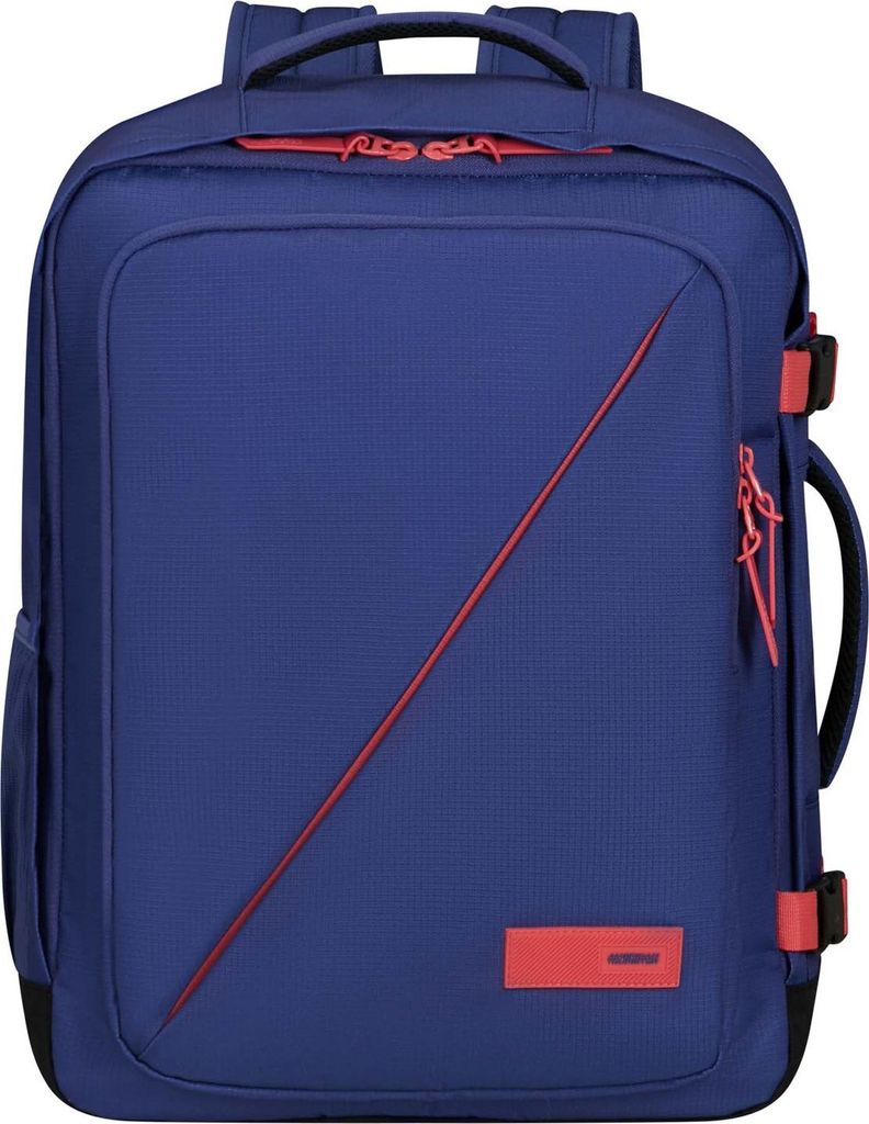 American Tourister Rucksack Reisetasche mit Laptopfach Take2Cabin Casual Backpack 38,5L Dusk Purple / Sunset Coral violett