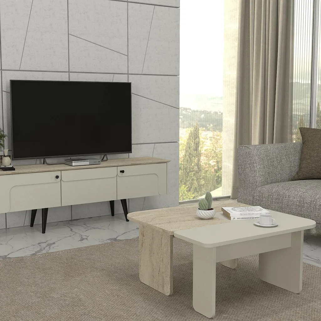 Table basse Boneksbelt 2 moitiés : la solution salon modulable chic - 5