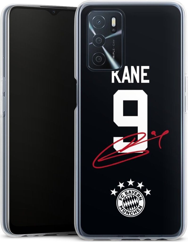 DeinDesign Handyhülle für Oppo A16s Silikon Hülle Case Smartphone Schutzhülle FC Bayern München Trikot Harry Kane
