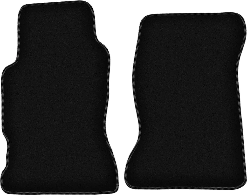 Wielganizator Tappetini anteriori in velluto per Honda Legend II (1991-1996, coupé) neri, set 2 pz, con fissaggi