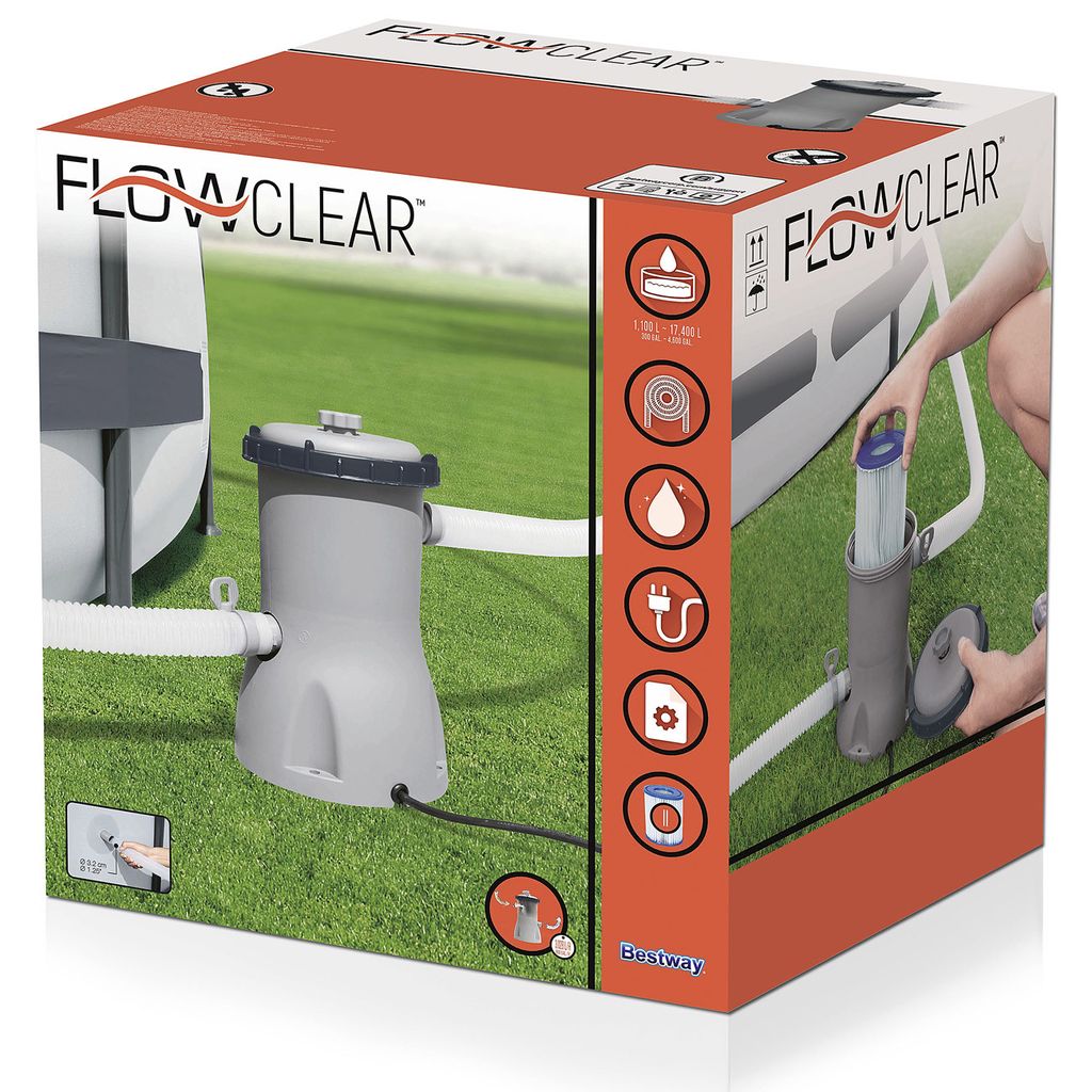 Bestway Flowclear Pool-Filterpumpe 3028 L/h Produktbild 35