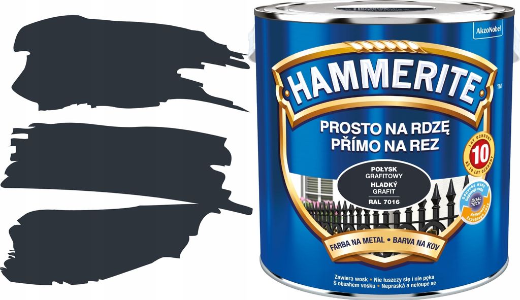 Hammerit Graphit glänzend 2.5L